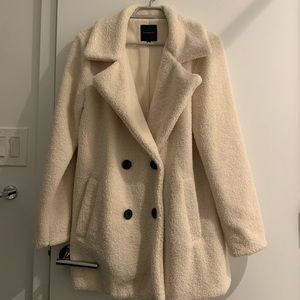 White Double Breasted Coat